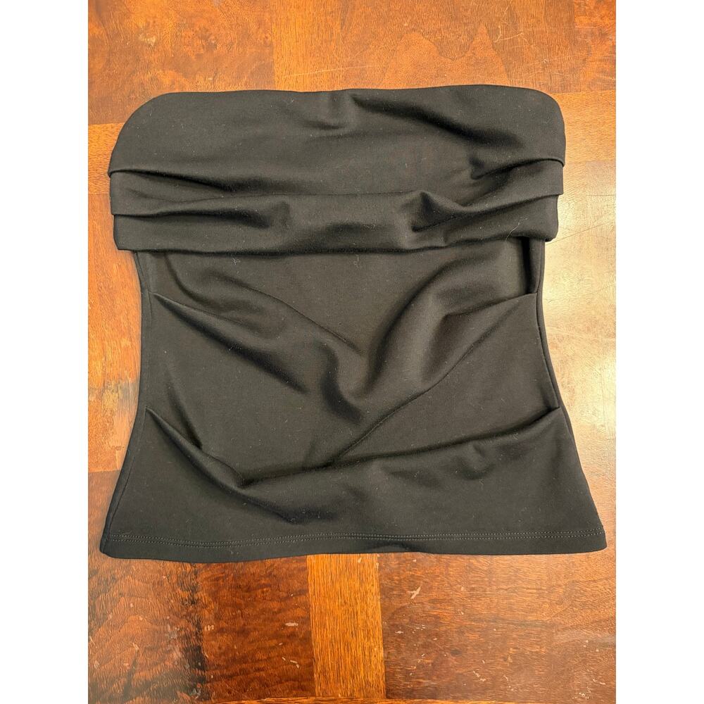 Emerson Lang Black Strapless Tube Top M Y2K Stretch Preowned